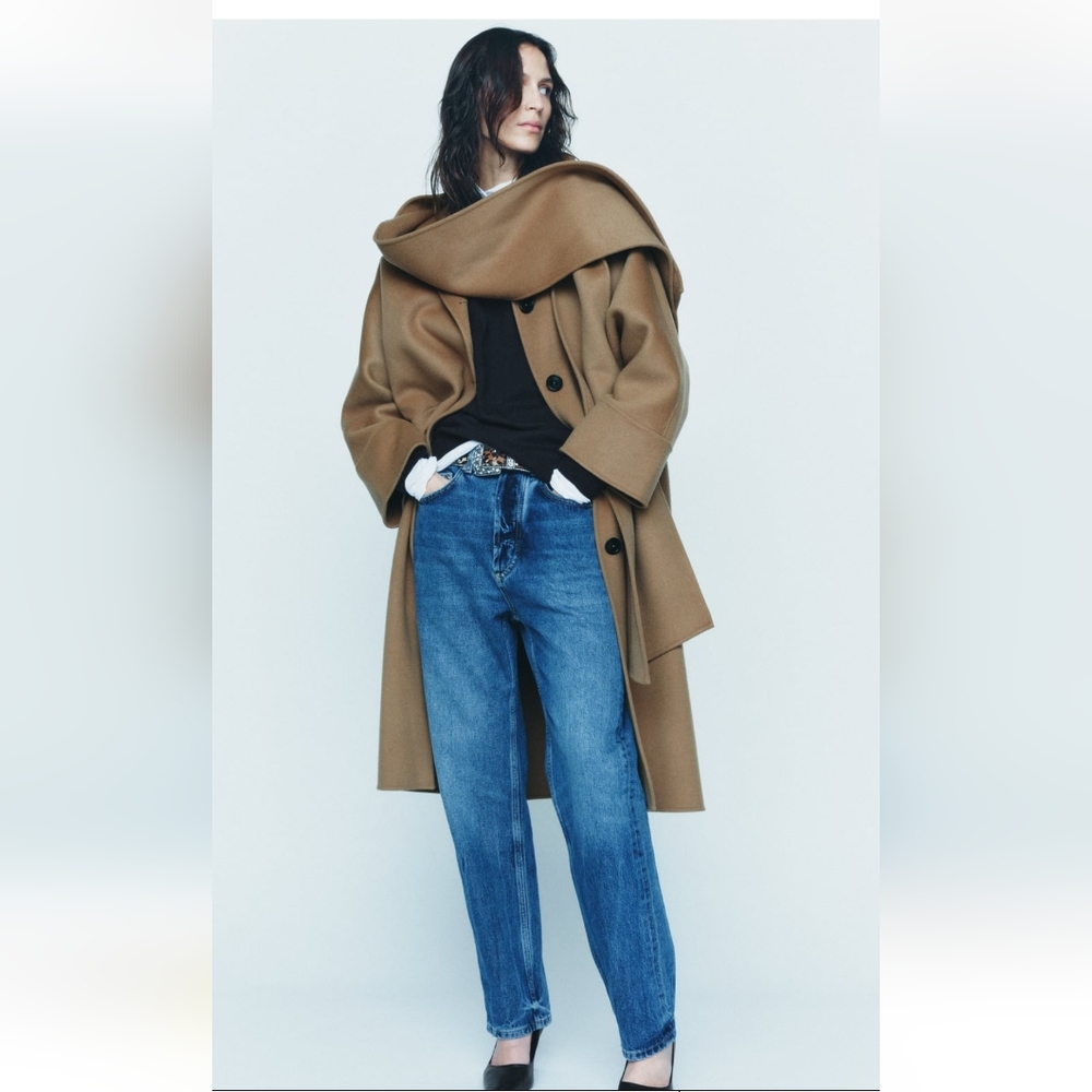 BNWT! DOUBLE SIDED WOOL COAT ZW COLLECTION( original price 429 plus tax)